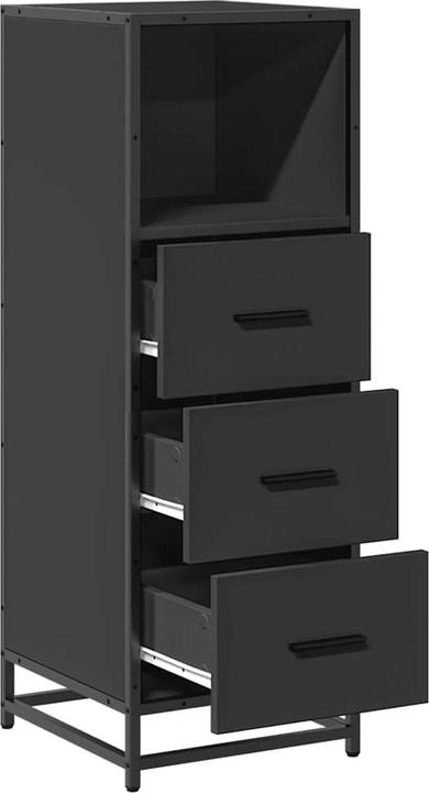 Actual product image VidaXL Bathroom cabinet black 35x37.5x100 cm wood-based material