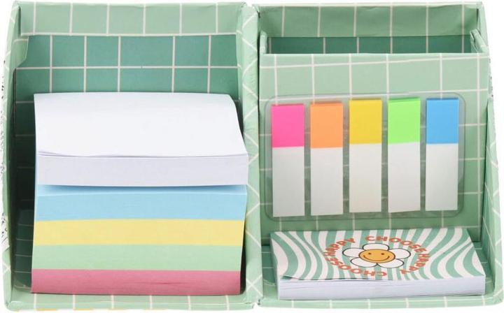 Actual product image Desk cube with sticky notes in 3 sizes