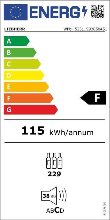 Etichetta energetica Liebherr Selezione GrandCru WPbli 5231