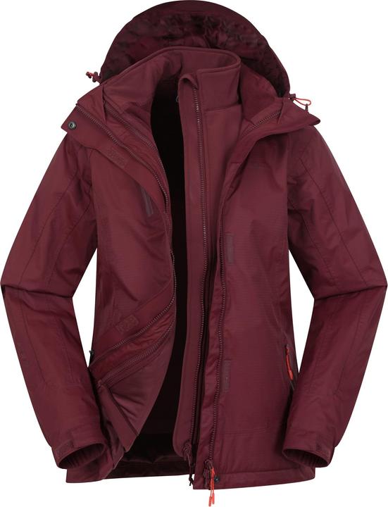 Actual product image Mountain Warehouse Womens/Ladies Bracken Extreme 3 in 1 Waterproof Jacket (44 D)