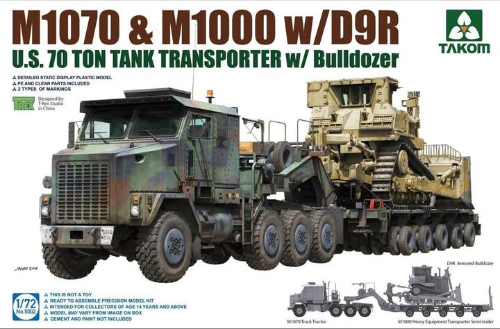 Produktbild Takom U.S. M1070&M1000 w/D9R 70 Ton Tank Transporter w/Bulldozer