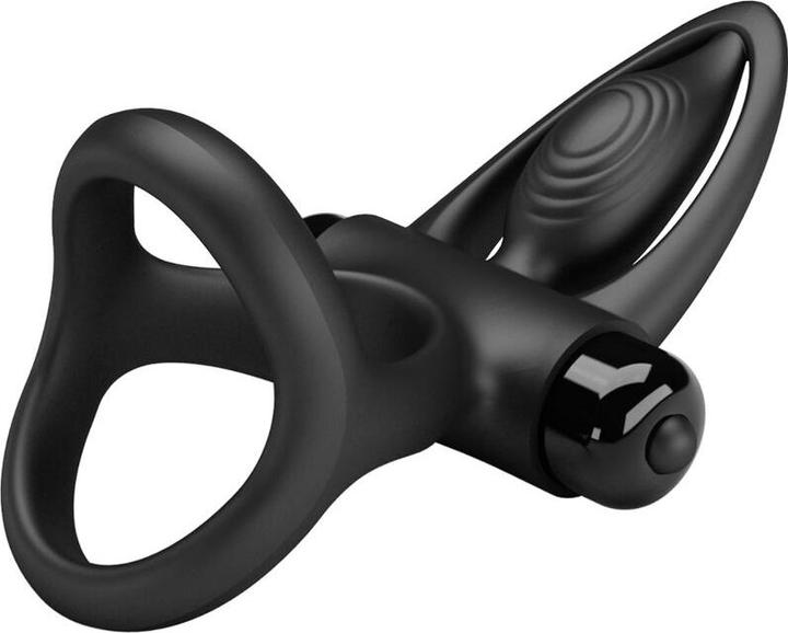 Image du produit Pretty Love Anneau Vibrant 10 Vibrations Silicone Noir
