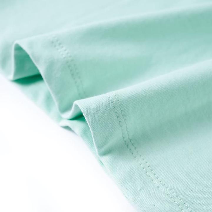 Immagine prodotto VidaXL Maglietta per bambini Verde menta chiaro 140,Materiale: 100 (140)