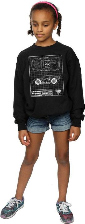 Immagine prodotto Disney Cars Lightning McQueen Blueprint Felpa Ragazze (152, 158)