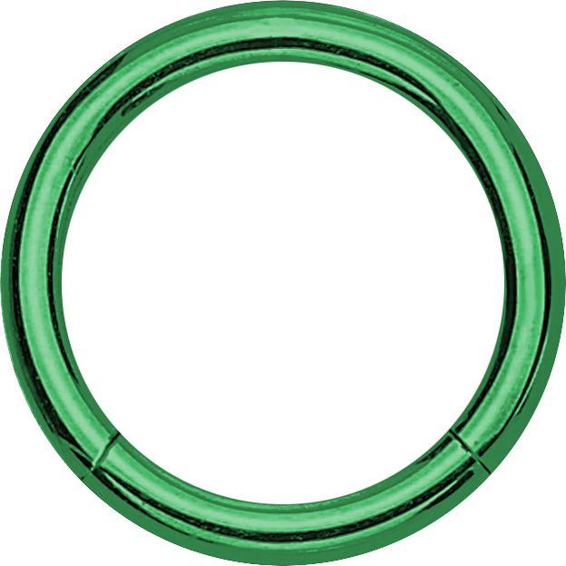 Star Piercing Micro Segmentring grün (ohne Messing, Titan G23)
