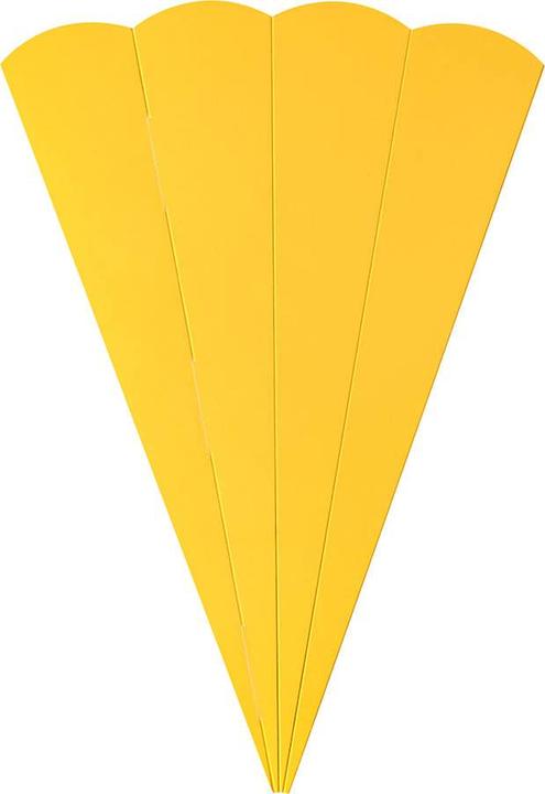 Produktbild trendmarkt24 XL Schultüte gelb Rohling gross Zuckertüte Einschulungstüte Erstklässler (1 x)