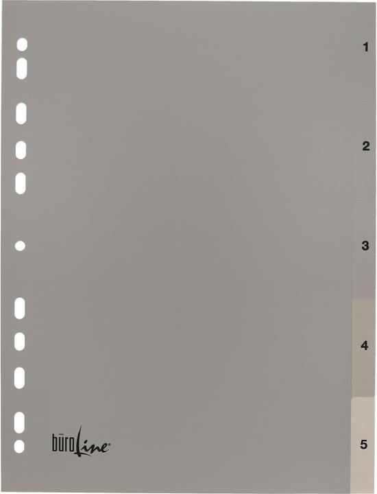 Actual product image BüroLine Index PP grey A4
