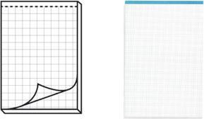 Actual product image Paris Notepads (A4, Checked, No binding)