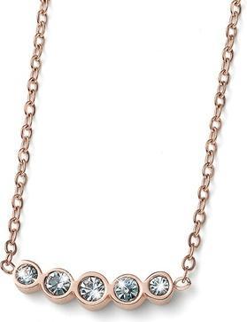 Oliver Weber Collection Oliver Weber - Elegant bronze necklace with clear crystals Change 12254RG
