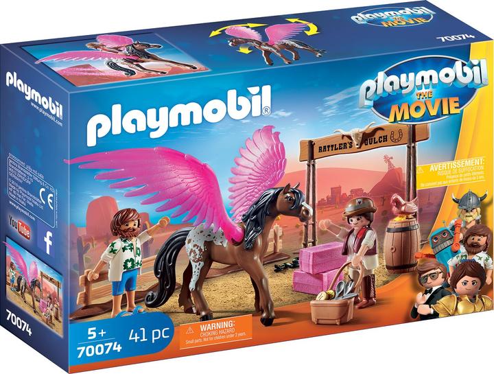 Produktbild Playmobil The Movie Marla, Del und Pferd mit Flügeln (70074, Playmobil The Movie)