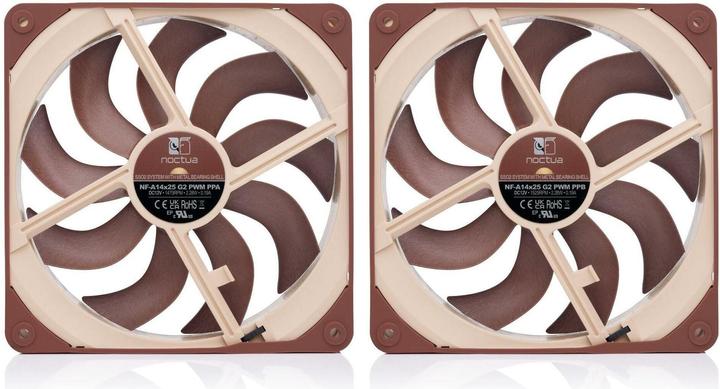 Actual product image Noctua NF-A14x25 G2 PWM Sx2-PP (140 mm, 2 x)