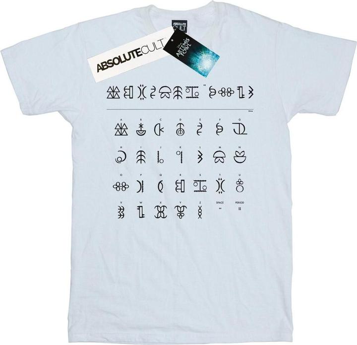 Disney Artemis Fowl Gnommish Alphabet TShirt (M)