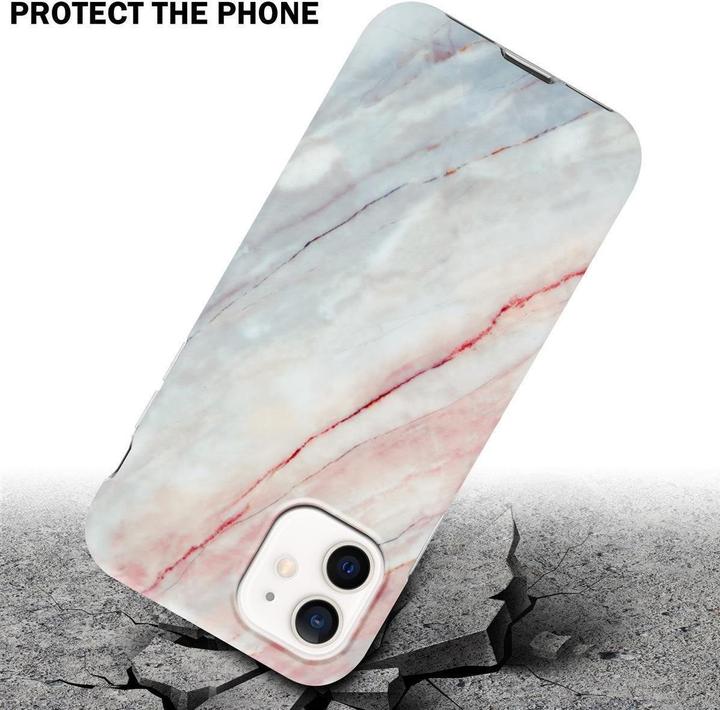 Produktbild Cadorabo IMD TPU Bunter Marmor Cover (Apple iPhone 12, Realme 12 Pro+)