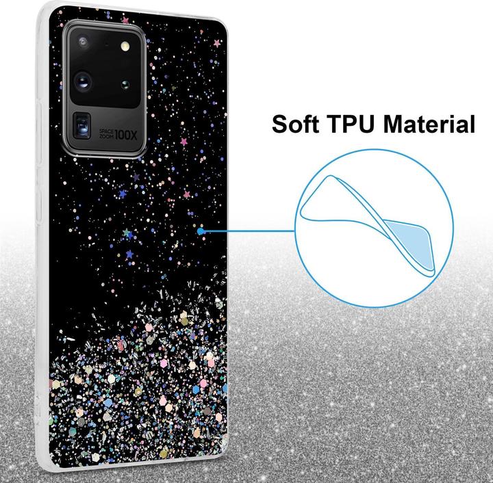 Actual product image Cadorabo TPU cover sparkling glitter (Samsung Galaxy S20 Ultra)