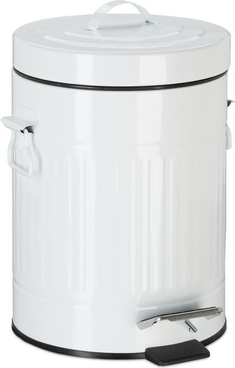 Actual product image Relaxdays Vintage Waste Pedal Bin (12 l)