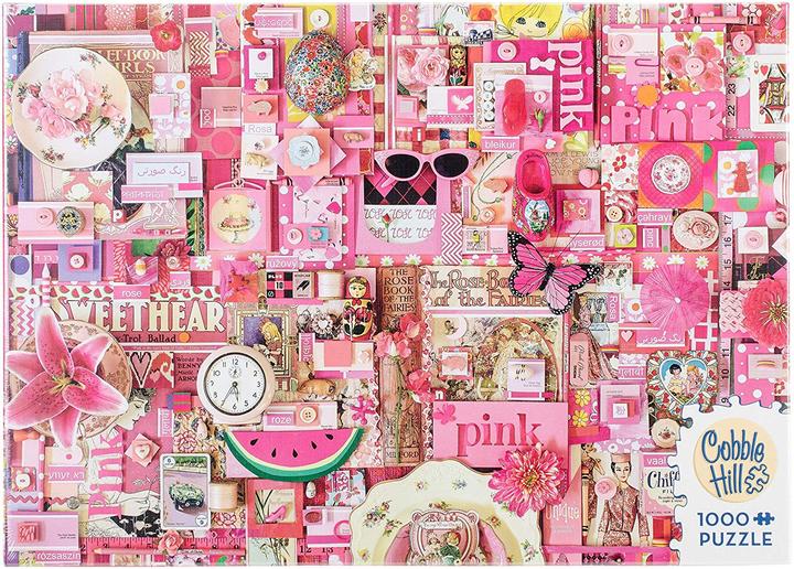 Productafbeelding Cobble Hill Puzzel 1000 stukjes Roze (1000 onderdelen)