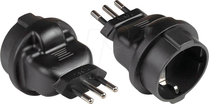 Good Connections Power adapter Italy Mains plug type L (CEI 23-16, straight) to earthing contact socket type F (CEE