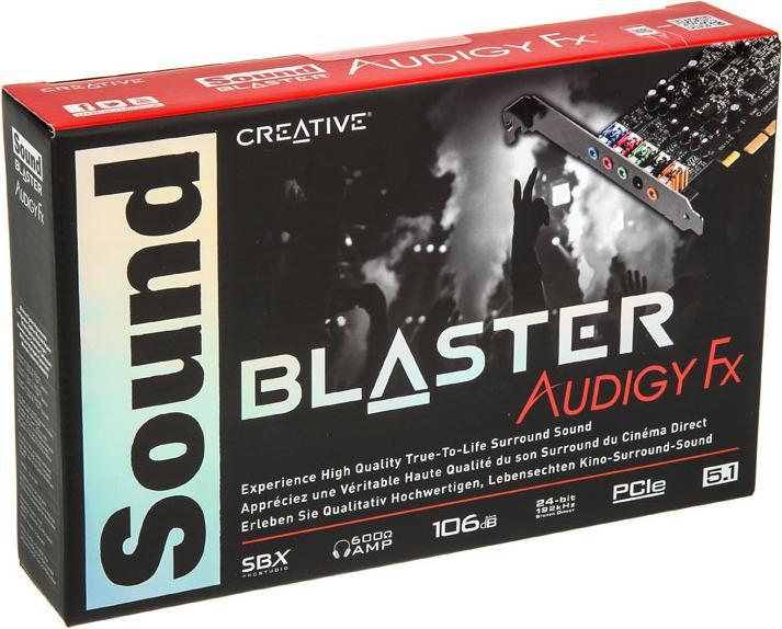 Actual product image Creative Sound Blaster Audigy Fx (PCI-E x1)
