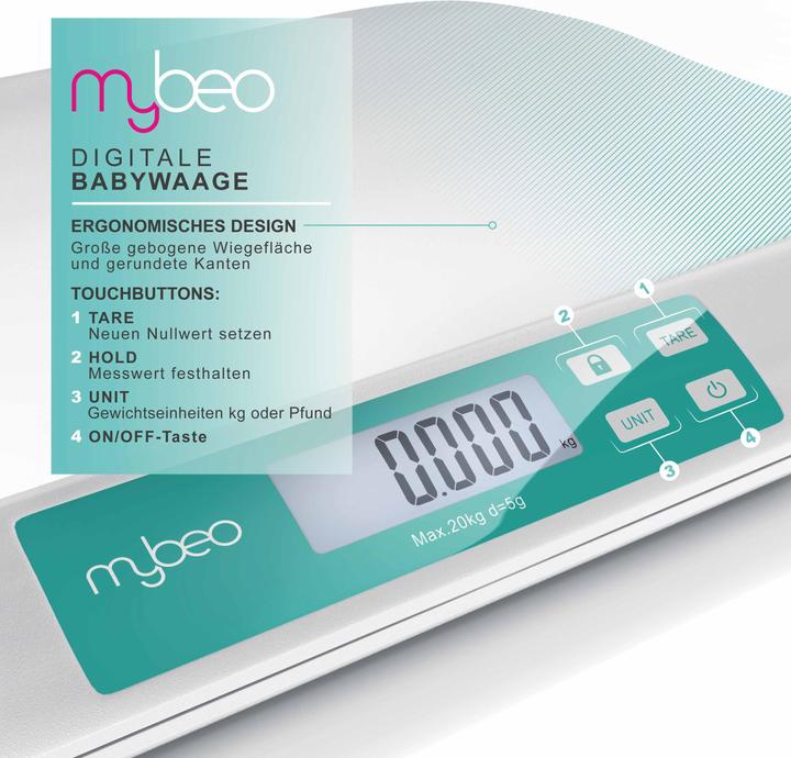 Produktbild Mybeo Digitale Babywaage mit Display (20 kg)