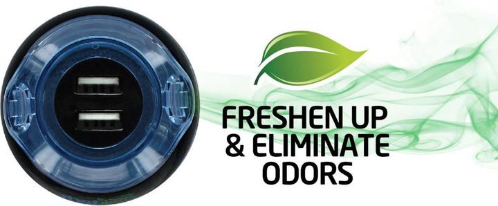 Immagine prodotto FreshTech Dual USB Car Charger 2.4A + Air Freshener (New Car Smell)