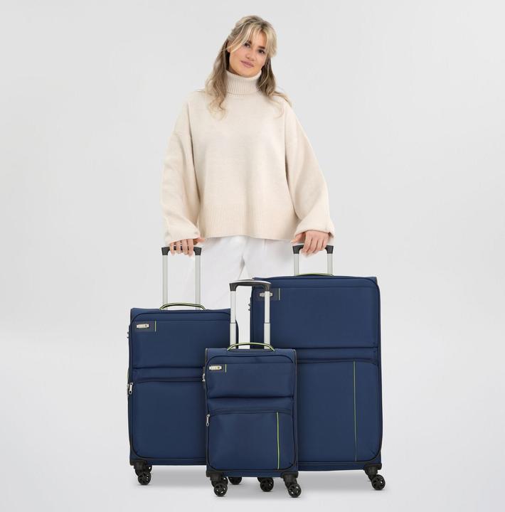 Image du produit D&N Travel Line 6704 Ensemble de valises à 4 roulettes 3pcs (208 l, XL (à partir de 115l))