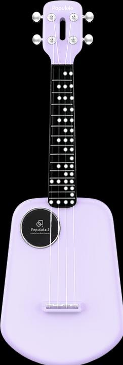 Actual product image Popu Music Ukulele Populele 2 Silver (Acoustic)
