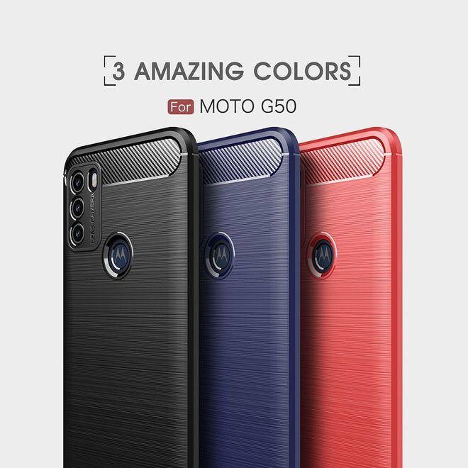 Produktbild MU Style Carbon Fiber TPU Softcase Series (Motorola Moto G50)
