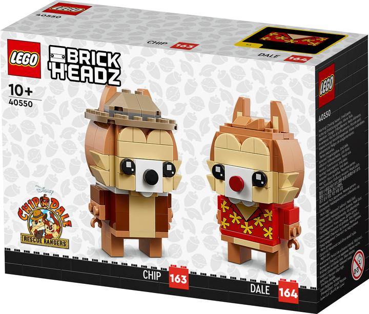 Actual product image LEGO BrickHeadz Chip & Chap 40550 (40550, LEGO Disney, LEGO Rare Sets)
