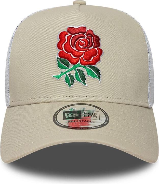 Produktbild New Era A-Frame Mesh Trucker Cap - England Rugby Stone