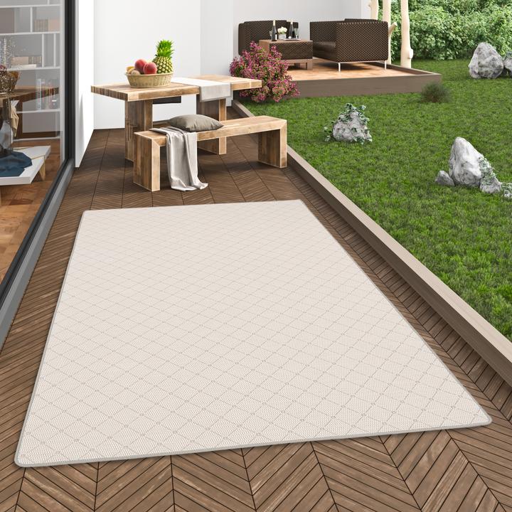 Produktbild Snapstyle In & Outdoor Teppich Flachgewebe Oslo Karo Modern (160x200 cm)