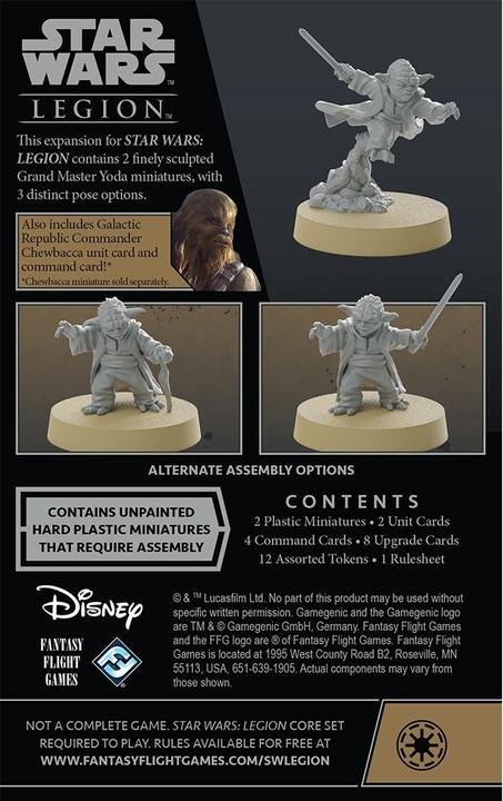 Image du produit FFG FFGD4676 - Grand Maître Yoda - Star Wars Legion, dès 14 ans (extension DE) (Allemand)