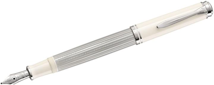 Actual product image Pelikan Fountain Pen M405 Silver-White EF Case (Silver-white, 1 x)