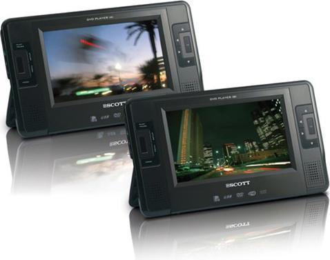 Actual product image Audio Scott TSX 712 Twin Monaco, Portable DVD Player with 2 x 7"