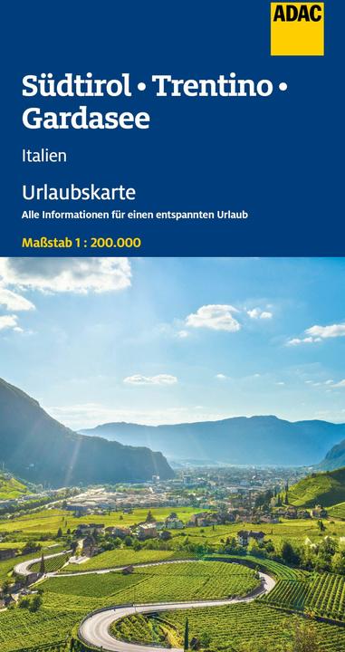 Actual product image Urlaubskarte Südtirol, Trentino, Gardasee 1:200.000