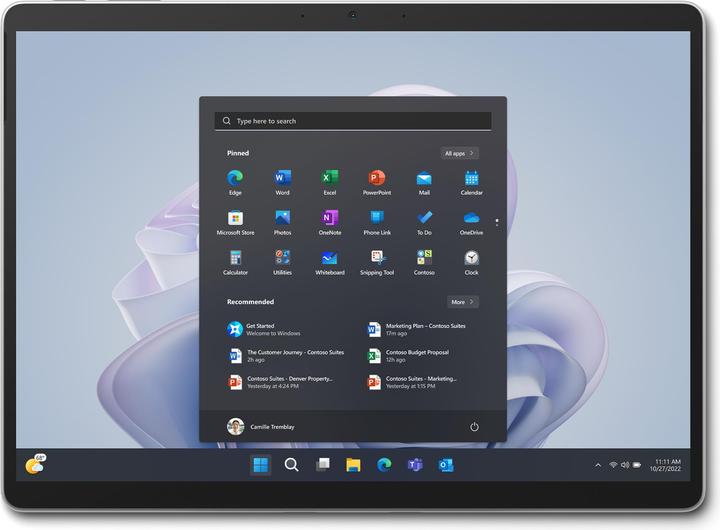 Produktbild Microsoft Surface Pro 9 Tablet, Win 11 Pro, Platinum (QLQ-00005) (commercial) (13", Intel Core i7-1265U, 32 GB, Ohne Tastaturlayout)