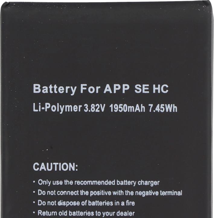 Actual product image AccuCell Battery Apple iPhone SE, high capacity, without tool