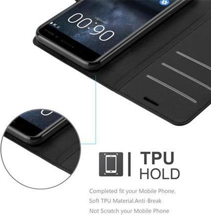 Actual product image Cadorabo Book with stand function cover (Nokia 6)