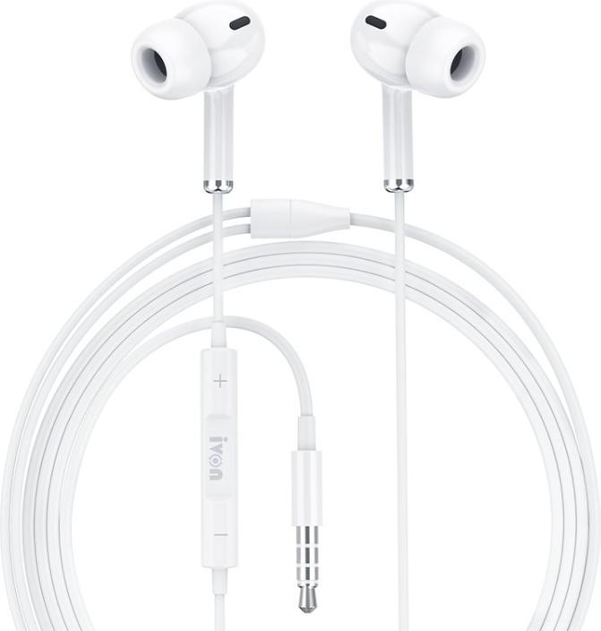 Actual product image Ivon 3.5mm in-ear noise cancelling headphones