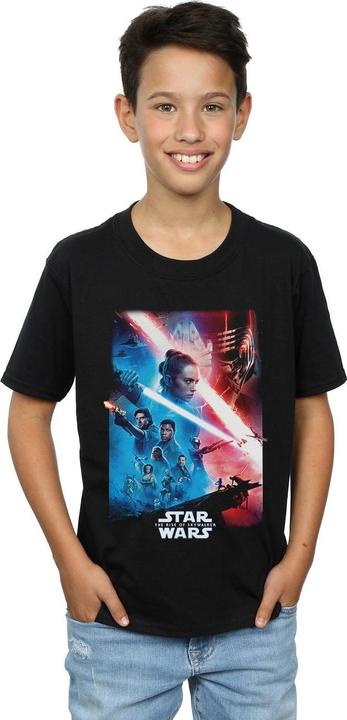 Actual product image Star Wars Boys The Rise Of Skywalker Theatrical Poster T-Shirt (152, 158)