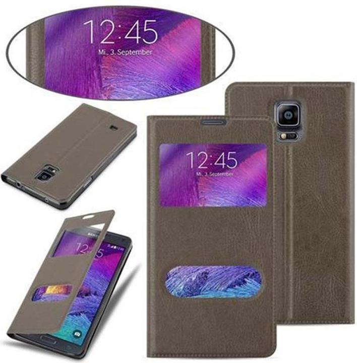 Actual product image Cadorabo Case Book View Doppelfenster (Samsung Galaxy Note 4)