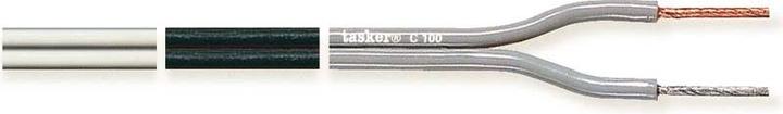 Actual product image Tasker Flat Audio Cable, white, shielded, 100m, PVC (100 m)