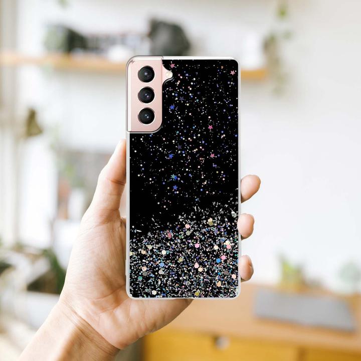 Actual product image Cadorabo TPU cover sparkling glitter (Samsung Galaxy S21 5G)