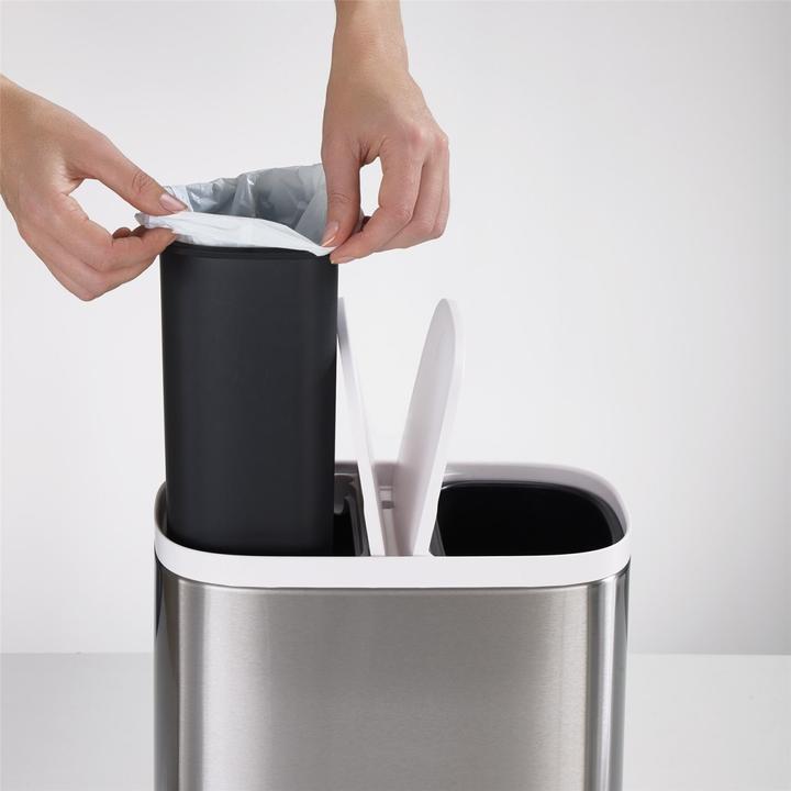 Immagine prodotto Joseph Joseph Cestino per rifiuti separatore in acciaio, 2x3l, 27x18x28.4cm (6 l)