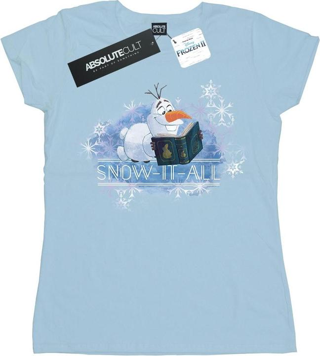 Actual product image Disney Womens/Ladies Frozen 2 Olaf Snow It All Cotton T-Shirt (XXL)