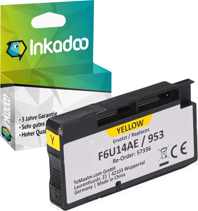 Actual product image Inkadoo Compatible ink for HP OfficeJet Pro 7720 (Y)