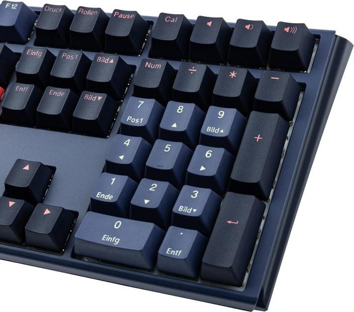 Actual product image Ducky One 3 Cosmic Blue Gaming Keyboard, RGB LED - MX-Blue (DE, Cable)