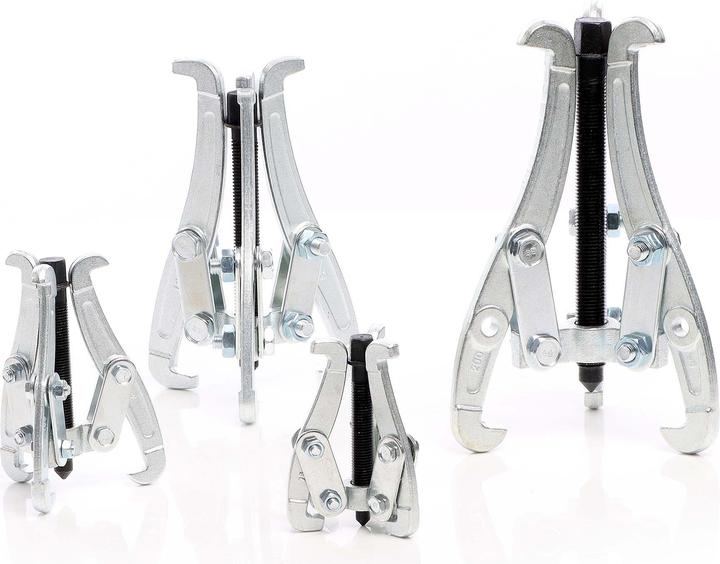 Actual product image XPOtool 4-pcs Set of Professional 3-jaws Gear Puller Universal Bearing Removal Internal External