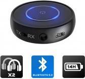 Actual product image Akashi Transmetteur Audio Sans Fil Jack / Bluetooth (Transmitter & Receiver)