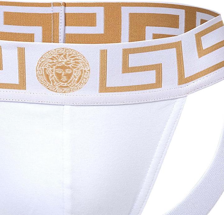 Immagine prodotto Versace Underpants Jock Strap Jersey Topeka Bi-Stretch Cotton Organic New Logo (L, Confezione singola)