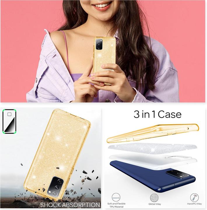 Produktbild Nalia Glitzer Hülle (Samsung Galaxy S20 FE)